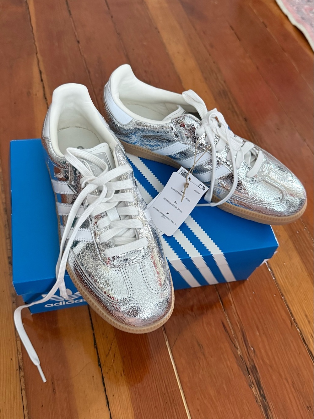 Brand New NWT Adidas Samba OG Silver